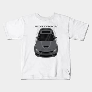 Dodge Charger Scat Pack Widebody - Granite Grey Kids T-Shirt